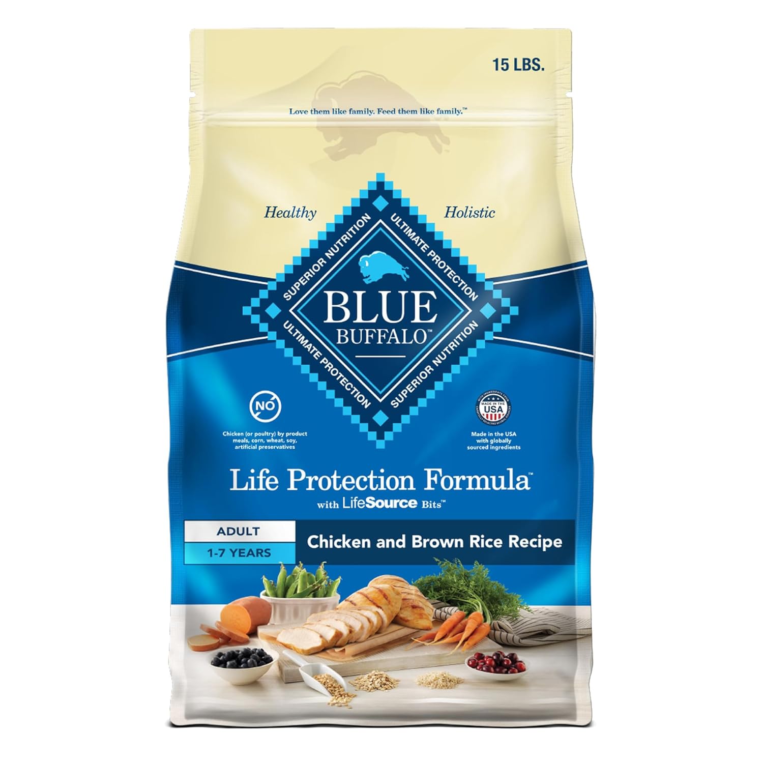 Blue Buffalo Life Protection Formula adult chicken and brown rice dry dog food